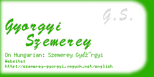 gyorgyi szemerey business card